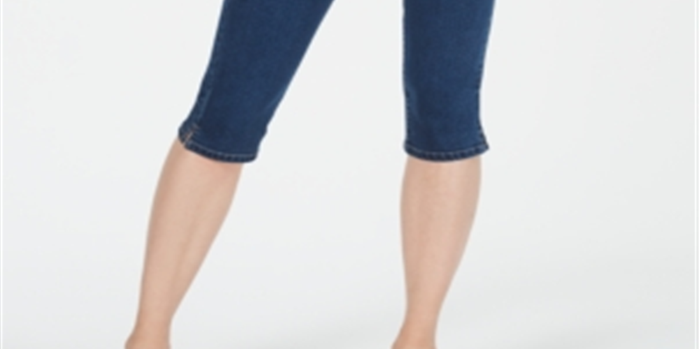 Calça jeans skinny feminina Charter Club Tummy Control, azul, tamanho 4