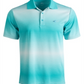 Camisa polo masculina listrada Lambert Ombre Attack Life By Greg Norman, verde, tamanho médio