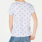 Blusa feminina Karen Scott com estampa decote redondo, azul, tamanho pequeno