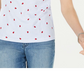 Blusa feminina Karen Scott com estampa decote redondo, azul, tamanho pequeno