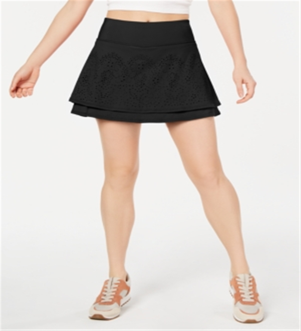 Saia-calça de tênis perfurada Ideology Performance preta tamanho X-S