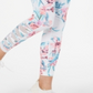 Leggings femininas estampadas Ideology com recortes, tamanho grande, brancas