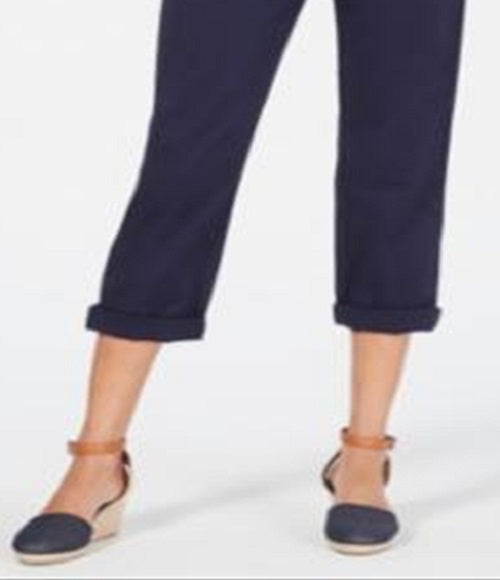 Calça Capri Utilitária Feminina Style &amp; Co Azul Tamanho 16