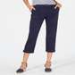 Calça Capri Utilitária Feminina Style &amp; Co Azul Tamanho 16
