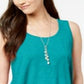 Regata feminina estilo &amp; co swing azul tamanho PP