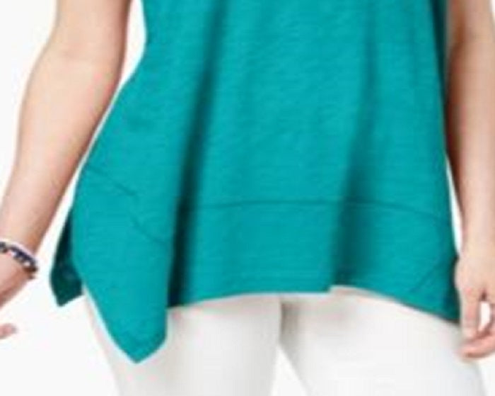 Regata feminina estilo &amp; co swing azul tamanho PP