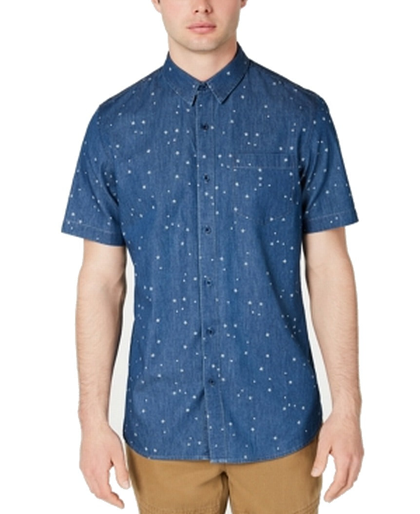 Camisa jeans masculina American Rag Star azul tamanho X-G