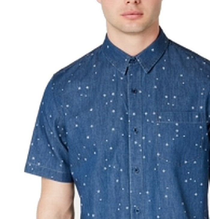 Camisa jeans masculina American Rag Star azul tamanho X-G