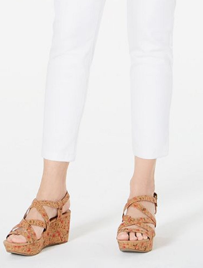 Calça feminina estilo &amp; co com bolso inclinado e ajuste no tornozelo, branca, tamanho extrapequeno