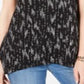 Regata feminina estampada Style &amp; Co, preta, tamanho pequeno