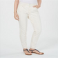 Calça listrada feminina Style &amp; Co - bege tamanho 8