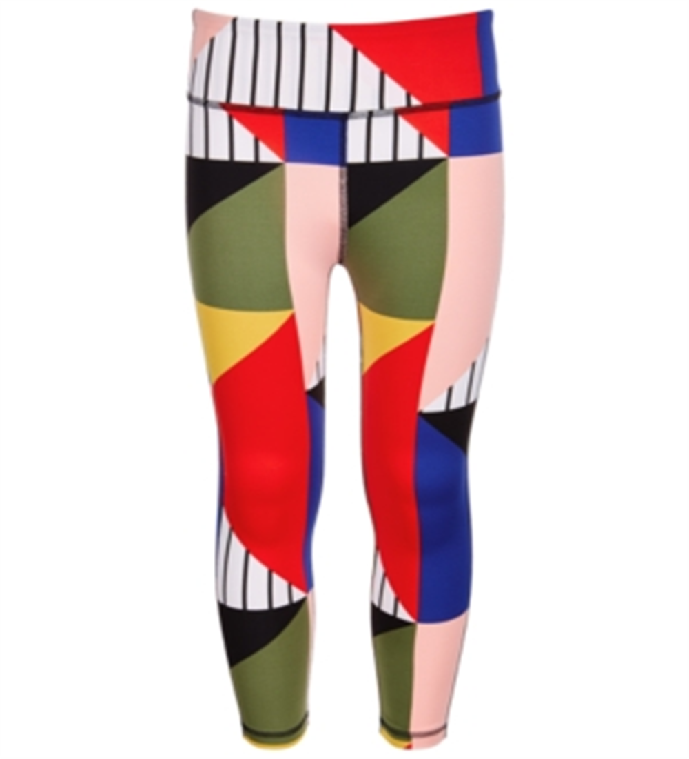 Legging ID Ideology Big Girl's Colorblocked Cintura Alta Tamanho Grande Preta
