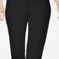 Calça feminina Alfani Cropped com detalhe de renda, preta, tamanho 10, pequena