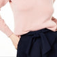 Suéter de cashmere feminino com decote em V Charter Club, rosa, tamanho pequeno