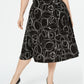 Saia MIDI estampada feminina Alfani preta tamanho 18W