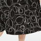 Saia MIDI estampada feminina Alfani preta tamanho 18W