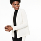Cardigan de cashmere feminino Charter Club com frente aberta, branco, tamanho extrapequeno