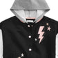 Jaqueta com capuz para meninas Epic Threads, preta, tamanho 6