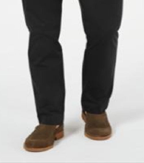 Calça Chino Profissional Luca Twill Masculina Tasso Elba Preta Tamanho 34X32