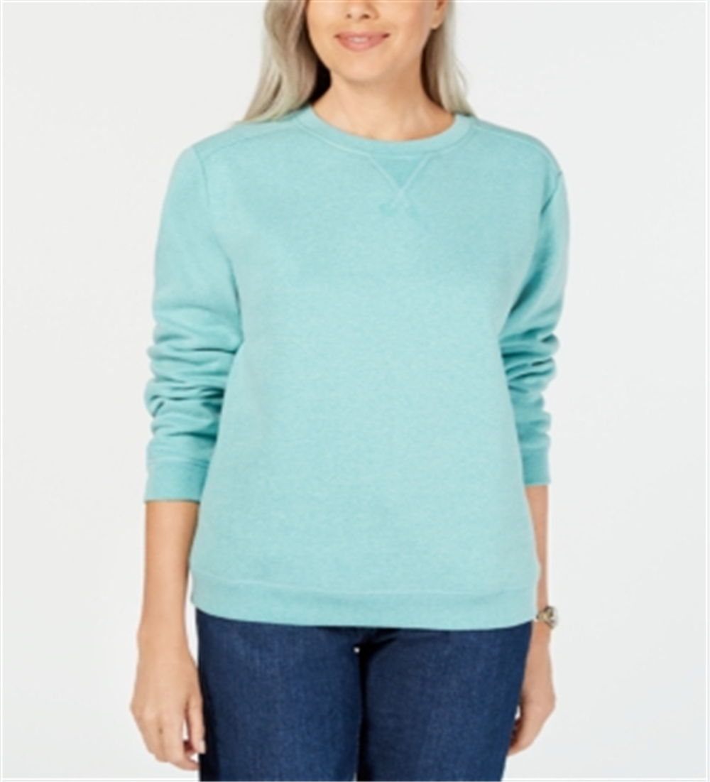 Karen Scott Moletom Esportivo Feminino Manga Longa Gola Redonda Azul Tamanho XXG