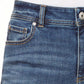 Calça jeans skinny cropped com detalhe de ilhós da INC International Concepts, azul, tamanho 12