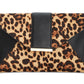 INC International Concepts Bolsa de mão feminina Luci com estampa de leopardo, marrom, tamanho regular