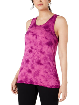 Ideology Regata feminina tie-dye com costas cruzadas, tamanho G