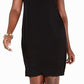 Vestido feminino linha A com decote embelezado, preto, tamanho pequeno, da coleção JM