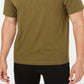 Camiseta masculina Tasso Elba com estampa em camadas, verde, tamanho pequeno