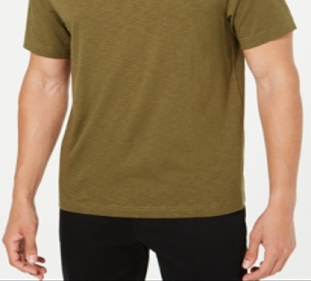 Camiseta masculina Tasso Elba com estampa em camadas, verde, tamanho pequeno