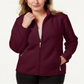 Jaqueta de lã Karen Scott Zeroproof feminina, marrom, tamanho pequeno, G