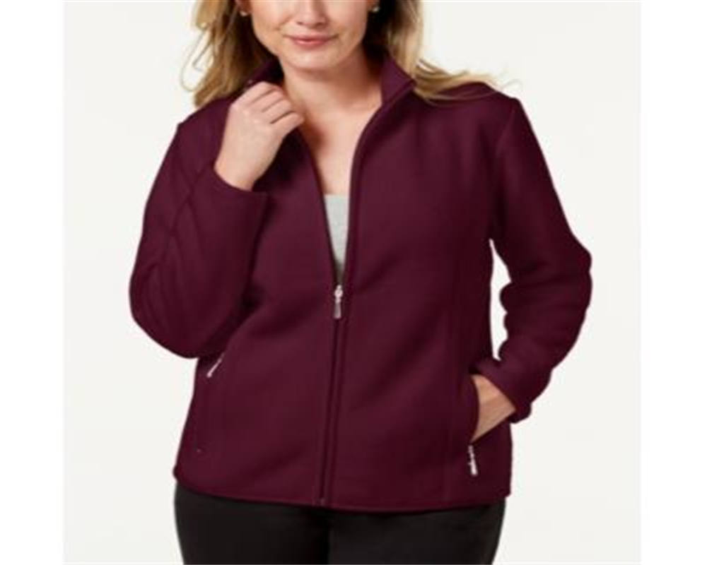 Jaqueta de lã Karen Scott Zeroproof feminina, marrom, tamanho pequeno, G