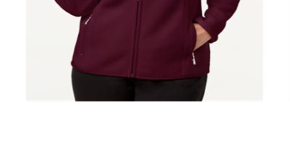 Jaqueta de lã Karen Scott Zeroproof feminina, marrom, tamanho pequeno, G