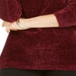 Karen Scott Suéter Feminino Gola Canoa Chenille Vermelho Tamanho XX-G