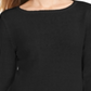 Suéter de malha com babados e bainha plissada feminino Style &amp; Co, preto, tamanho XX-G