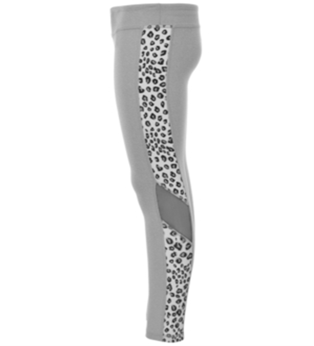 Legging Ideology Big Girl's Mesh Inset Colorblocked Cinza Tamanho P