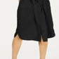 Vestido-camisa feminino Alfani com manga 3/4 e cinto, preto, tamanho 12, pequeno