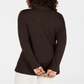 Karen Scott Cardigan Feminino de Algodão com Tachas e Frente Aberta Marrom Tamanho P