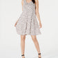Vestido curto sem mangas feminino Style &amp; Co, marrom, tamanho X-G