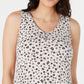 Vestido curto sem mangas feminino Style &amp; Co, marrom, tamanho X-G