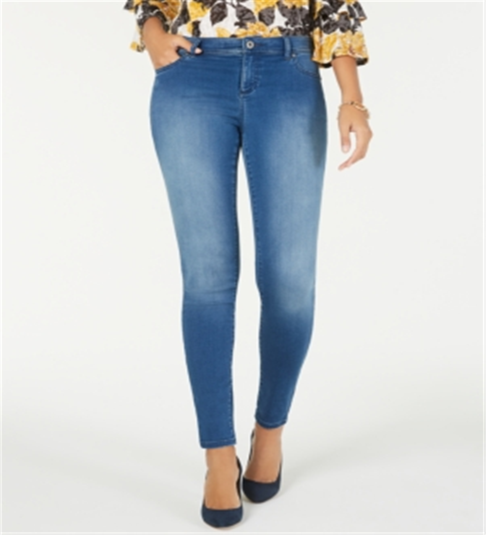 Calça jeans skinny elástica feminina Ifinity da INC International Concepts, azul, tamanho 8