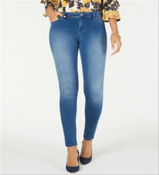 Calça jeans skinny elástica feminina Ifinity da INC International Concepts, azul, tamanho 8