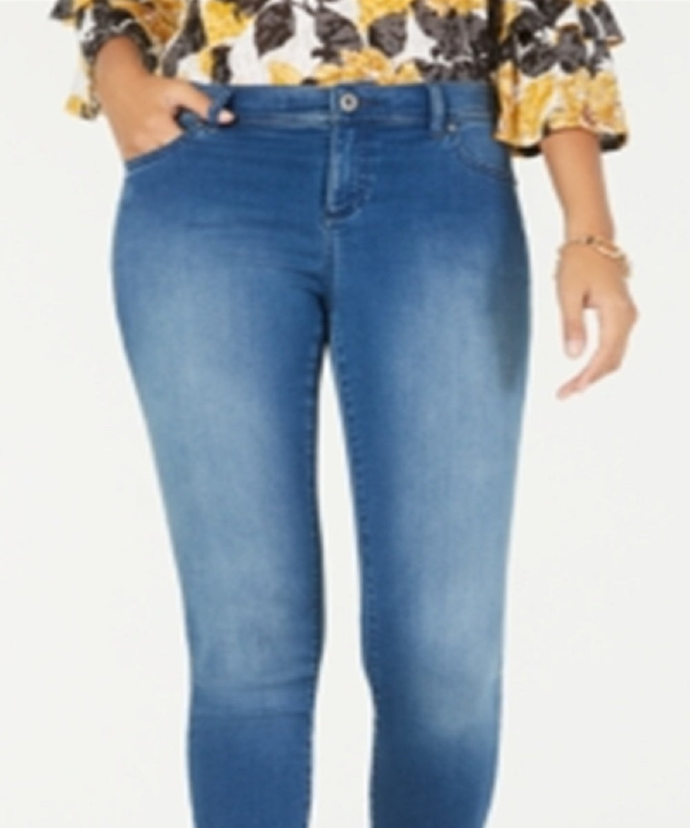 Calça jeans skinny elástica feminina Ifinity da INC International Concepts, azul, tamanho 8