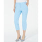 Calça Capri Alfani Feminina com Zíper Invisível Azul Tamanho 6