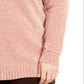 Karen Scott Suéter Feminino Plus Chenille Gola Dividida Rosa Tamanho 0X
