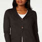 Karen Scott Cardigan longo feminino marrom tamanho extragrande