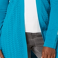 Karen Scott Cardigan Feminino Gola Xale Azul Tamanho Grande