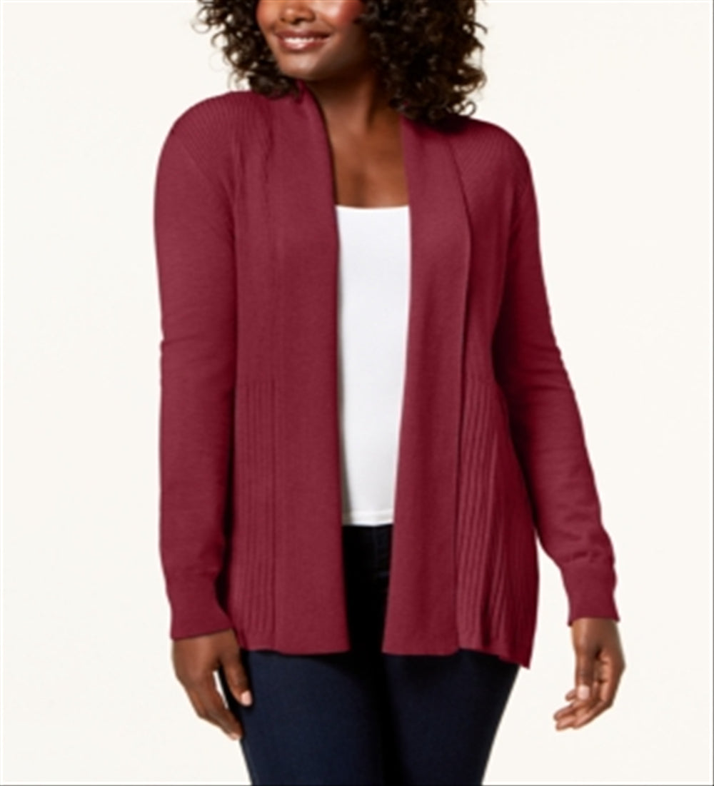 Karen Scott Cardigan Feminino Gola Xale Vermelho Tamanho XS
