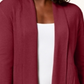 Karen Scott Cardigan Feminino Gola Xale Vermelho Tamanho XS
