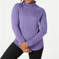 Karen Scott Suéter Feminino Gola Alta Roxo Tamanho Grande